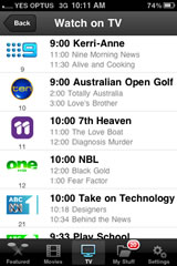 Application screen