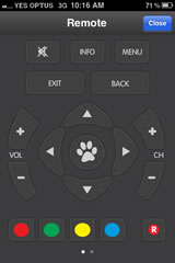 Application screen