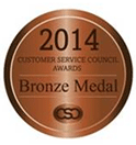 Customer Service Council Bronze Award 2014 Customer Service Council Bronze Award 2014