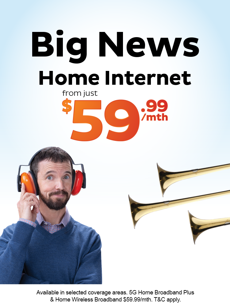 Big News Home Internet from just $59.99/mth
