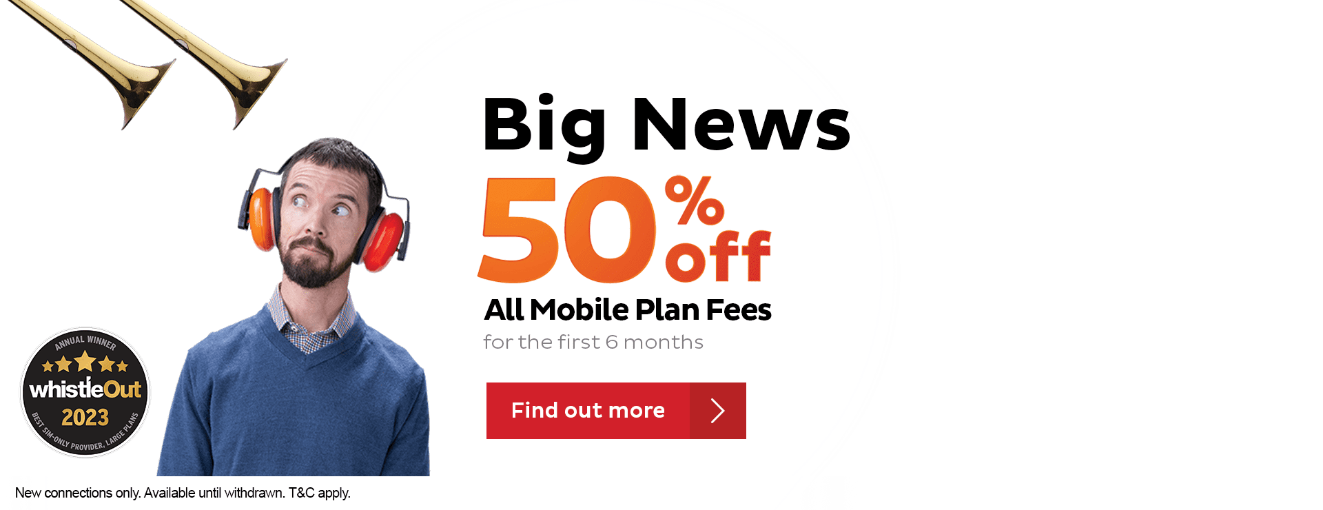 Mega Mobile Deal - 50% off plan fees on ALL mobile SIM plans for the first 6 months
